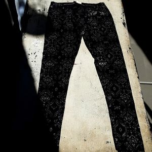 Zara Black and Silver Kids Leggings